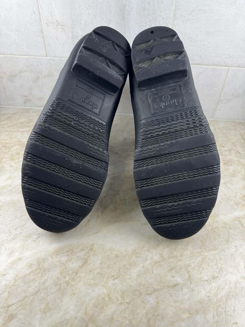 Chooka Plush Chelsea Rain Boots Black Waterproof Ankle Boots Women’s 7 - Picture 15 of 16